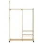 Perchero con estantes y ruedas 100x38x175,5 cm bambú von , Kommoden-Organizer und Bar-Kleiderbügel - Ref: Foro24-4008919, Pre...