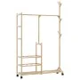 Perchero con estantes y ruedas 100x38x175,5 cm bambú von , Kommoden-Organizer und Bar-Kleiderbügel - Ref: Foro24-4008919, Pre...