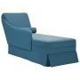 Chaise longue respaldo reposabrazos derecho terciopelo azul by , Daybeds - Ref: Foro24-4009781, Price: 124,93 €, Discount: %