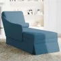 Chaise longue respaldo reposabrazos derecho terciopelo azul by , Daybeds - Ref: Foro24-4009781, Price: 124,93 €, Discount: %