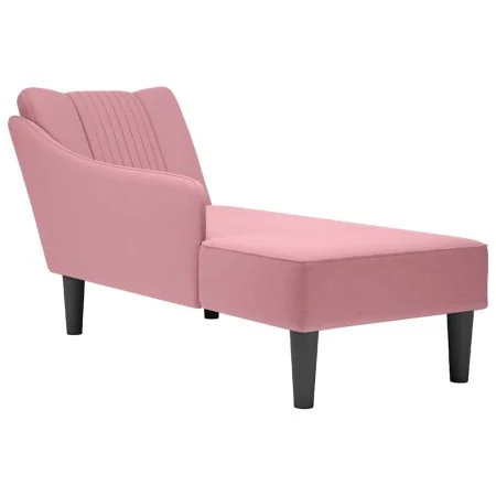Chaise longue con reposabrazos derecho terciopelo rosa by , Daybeds - Ref: Foro24-4009795, Price: 147,45 €, Discount: %