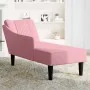 Chaise longue con reposabrazos derecho terciopelo rosa by , Daybeds - Ref: Foro24-4009795, Price: 147,45 €, Discount: %