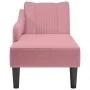 Chaise longue con reposabrazos derecho terciopelo rosa by , Daybeds - Ref: Foro24-4009795, Price: 147,45 €, Discount: %