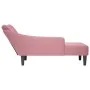Chaise longue con reposabrazos derecho terciopelo rosa by , Daybeds - Ref: Foro24-4009795, Price: 147,45 €, Discount: %