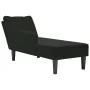 Chaise longue con reposabrazos derecho terciopelo negro by , Daybeds - Ref: Foro24-4009797, Price: 98,57 €, Discount: %