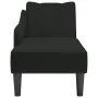 Chaise longue con reposabrazos derecho terciopelo negro by , Daybeds - Ref: Foro24-4009797, Price: 98,57 €, Discount: %