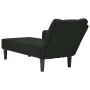 Chaise longue con reposabrazos derecho terciopelo negro by , Daybeds - Ref: Foro24-4009797, Price: 98,57 €, Discount: %