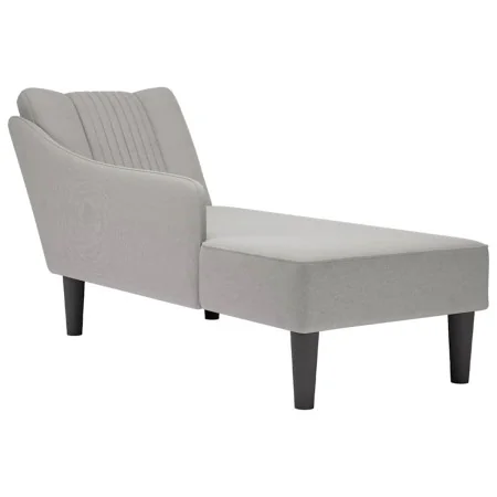 Chaise longue con reposabrazos derecho tela gris nube by , Daybeds - Ref: Foro24-4009805, Price: 140,37 €, Discount: %