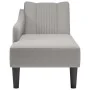 Chaise longue con reposabrazos derecho tela gris nube by , Daybeds - Ref: Foro24-4009805, Price: 140,37 €, Discount: %
