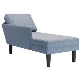 Chaise longue con cojín de tela de pana azul by , Daybeds - Ref: Foro24-4009818, Price: 147,05 €, Discount: %
