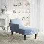 Chaise longue con cojín de tela de pana azul by , Daybeds - Ref: Foro24-4009818, Price: 147,05 €, Discount: %