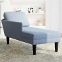 Chaise longue con cojín de tela de pana azul by , Daybeds - Ref: Foro24-4009818, Price: 147,05 €, Discount: %