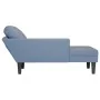 Chaise longue con cojín de tela de pana azul by , Daybeds - Ref: Foro24-4009818, Price: 147,05 €, Discount: %