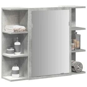 Armario de espejo de baño contrachapada gris 80x20,5x64 cm von , Badezimmerwaschtische - Ref: Foro24-856035, Preis: 60,79 €, ...