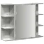 Armario de espejo de baño contrachapada gris 80x20,5x64 cm by , bathroom vanities - Ref: Foro24-856035, Price: 60,91 €, Disco...