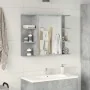 Armario de espejo de baño contrachapada gris 80x20,5x64 cm by , bathroom vanities - Ref: Foro24-856035, Price: 60,91 €, Disco...