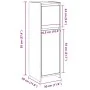 Armario de baño madera contrachapada envejecida 30x30x95 cm by , Bathroom furniture - Ref: Foro24-856061, Price: 53,20 €, Dis...