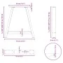 Patas de mesa de centro forma A 2uds acero 70x(72-73) cm de , Patas para mesas - Ref: Foro24-4012855, Precio: 87,48 €, Descue...