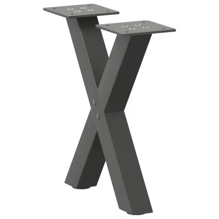 Patas de mesa centro forma X 2uds acero antracita 37x(30-31) cm de , Patas para mesas - Ref: Foro24-4012874, Precio: 49,31 €,...