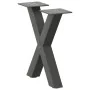 Patas de mesa centro forma X 2uds acero antracita 37x(30-31) cm de , Patas para mesas - Ref: Foro24-4012874, Precio: 49,31 €,...