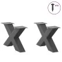Patas de mesa centro forma X 2uds acero antracita 50x(30-31) cm de , Patas para mesas - Ref: Foro24-4012938, Precio: 81,52 €,...