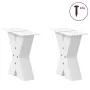 Patas de mesa de centro forma X 2uds acero blanco 40x(30-31) cm de , Patas para mesas - Ref: Foro24-4012933, Precio: 77,61 €,...