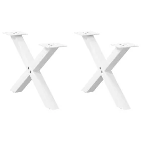 Patas de mesa de centro forma X 2uds acero blanco 60x(30-31) cm von , Tischbeine - Ref: Foro24-4012881, Preis: 53,54 €, Rabat...