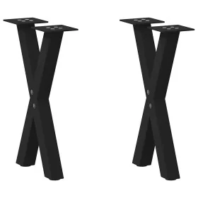 Patas de mesa de centro forma X 2uds acero negro 28x(42-43) cm von , Tischbeine - Ref: Foro24-4012888, Preis: 45,77 €, Rabatt: %