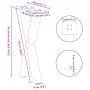 Patas de mesa de centro forma X 2uds acero negro 28x(42-43) cm von , Tischbeine - Ref: Foro24-4012888, Preis: 45,77 €, Rabatt: %