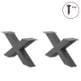 Patas de mesa centro forma X 2uds acero antracita 70x(30-31) cm de , Patas para mesas - Ref: Foro24-4012946, Precio: 90,25 €,...
