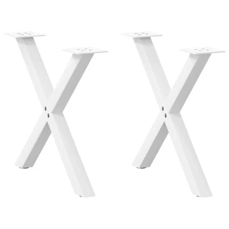 Patas de mesa de centro forma X 2uds acero blanco 50x(42-43) cm von , Tischbeine - Ref: Foro24-4012897, Preis: 53,82 €, Rabat...