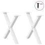 Patas de mesa de centro forma X 2uds acero blanco 50x(42-43) cm von , Tischbeine - Ref: Foro24-4012897, Preis: 53,82 €, Rabat...