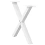 Patas de mesa de centro forma X 2uds acero blanco 50x(42-43) cm von , Tischbeine - Ref: Foro24-4012897, Preis: 53,82 €, Rabat...