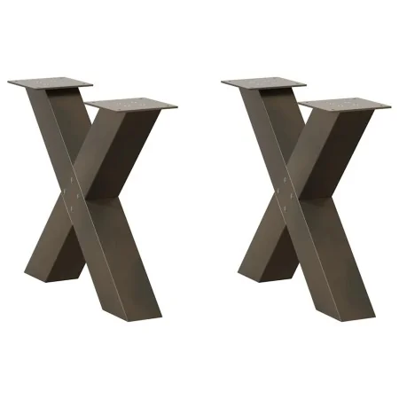 Patas de mesa centro forma X 2uds acero natural 50x(42-43) cm von , Tischbeine - Ref: Foro24-4012959, Preis: 86,47 €, Rabatt: %