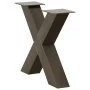 Patas de mesa centro forma X 2uds acero natural 50x(42-43) cm von , Tischbeine - Ref: Foro24-4012959, Preis: 86,47 €, Rabatt: %