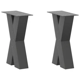 Patas para mesa de centro en forma de X 2 uds antracita acero von , Tischbeine - Ref: Foro24-4012950, Preis: 78,93 €, Rabatt: %