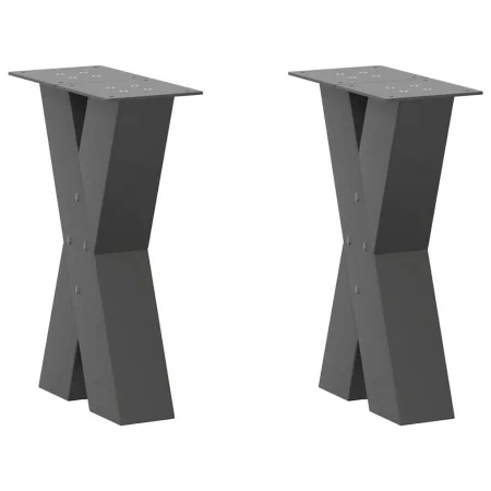 Patas para mesa de centro en forma de X 2 uds antracita acero von , Tischbeine - Ref: Foro24-4012950, Preis: 78,93 €, Rabatt: %