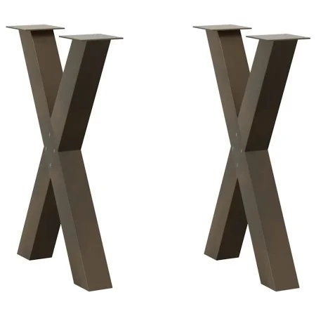 Patas para mesa comedor forma X 2uds acero natural 50x(72-73)cm von , Tischbeine - Ref: Foro24-4012971, Preis: 102,98 €, Raba...