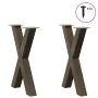 Patas para mesa comedor forma X 2uds acero natural 50x(72-73)cm von , Tischbeine - Ref: Foro24-4012971, Preis: 102,98 €, Raba...