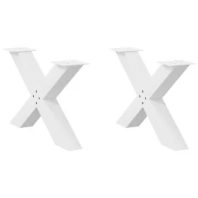 Patas de mesa de centro forma X 2uds acero blanco 70x(42-43) cm von , Tischbeine - Ref: Foro24-4012965, Preis: 94,65 €, Rabat...