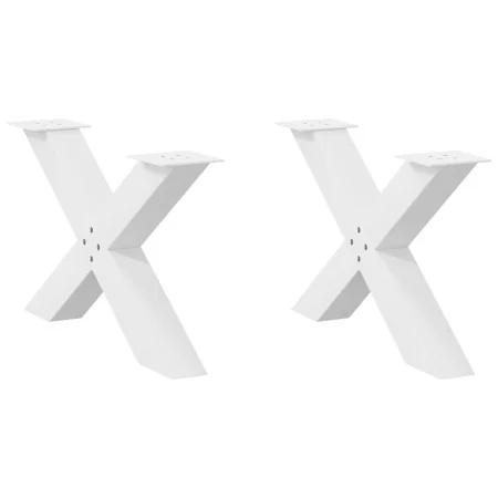 Patas de mesa de centro forma X 2uds acero blanco 70x(42-43) cm by , Table legs - Ref: Foro24-4012965, Price: 94,65 €, Discou...