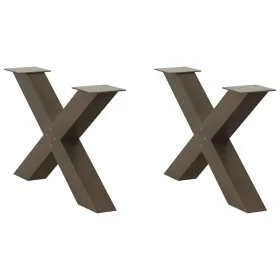 Patas de mesa centro forma X 2uds acero natural 70x(42-43) cm by , Table legs - Ref: Foro24-4012967, Price: 95,67 €, Discount: %