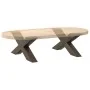 Patas de mesa centro forma X 2uds acero natural 70x(42-43) cm de , Patas para mesas - Ref: Foro24-4012967, Precio: 95,67 €, D...