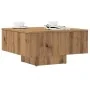Mesa de centro madera de ingeniería roble artisan 60x60x31,5 cm de , Mesas de centro - Ref: Foro24-856551, Precio: 57,68 €, D...