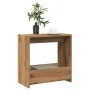 Mesa auxiliar madera contrachapada roble artisian 50x26x50 cm by , Side tables - Ref: Foro24-856539, Price: 35,34 €, Discount: %