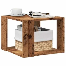 Mesa de centro de madera contrachapada envejecida 40x40x30 cm by , Coffee table - Ref: Foro24-856494, Price: 28,59 €, Discoun...
