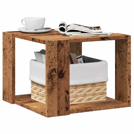 Mesa de centro de madera contrachapada envejecida 40x40x30 cm by , Coffee table - Ref: Foro24-856494, Price: 28,57 €, Discoun...