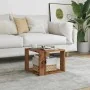 Mesa de centro de madera contrachapada envejecida 40x40x30 cm by , Coffee table - Ref: Foro24-856494, Price: 28,57 €, Discoun...