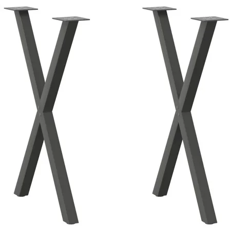 Patas para mesa comedor forma X 2uds antracita 50x(72-73) cm von , Tischbeine - Ref: Foro24-4012910, Preis: 64,71 €, Rabatt: %