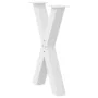Patas para mesa de comedor en forma de X 2 uds acero blanco by , Table legs - Ref: Foro24-4012973, Price: 109,99 €, Discount: %